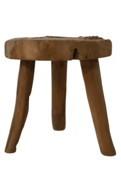 Stoer Krukje van Oud Teak Hout