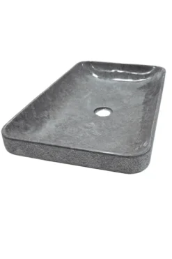 Strakke Grijze Marmeren Wasbak