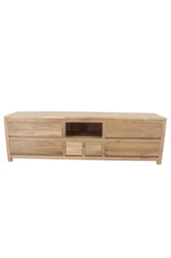 Strak teak houten tv meubel