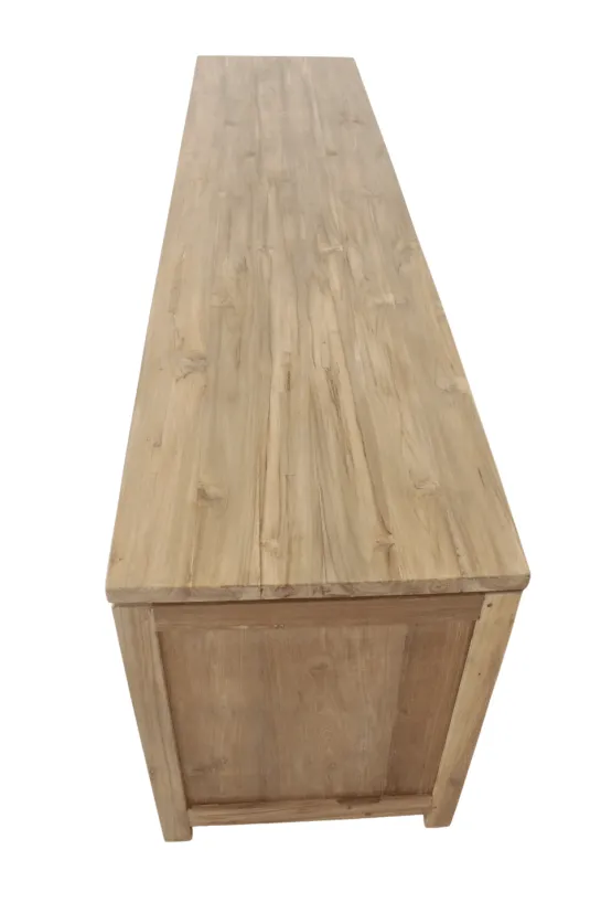 Strak teak houten tv meubel