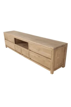Strak teak houten tv meubel
