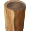 Suar houten rond ribbel krukje/ bijzettafeltje