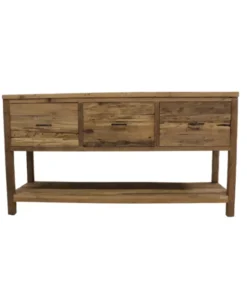 Super rustiek teak houten badkamermeubel 160 cm