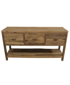 Super rustiek teak houten badkamermeubel 160 cm