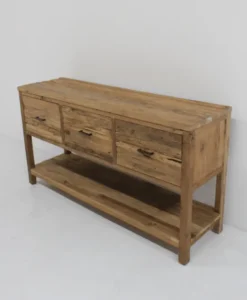 Super rustiek teak houten badkamermeubel 160 cm