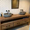 Teak badkamermeubel 180 cm