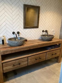 Teak badkamermeubel 180 cm