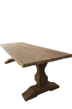Teak eettafel 300cm met kasteel poten