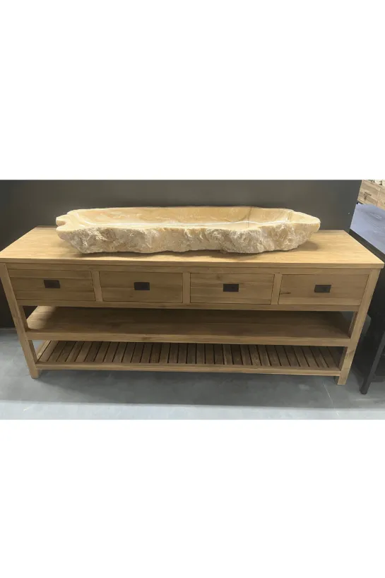 Teak groot badkamermeubel 2 meter
