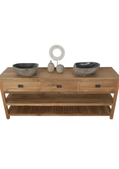 Teak groot badkamermeubel 2 meter