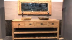 Teak groot badkamermeubel 2 meter