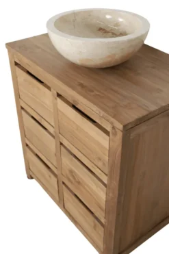 Teakhouten badkamermeubel met lade
