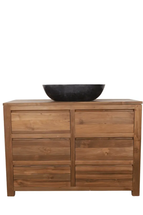 Teakhouten badkamermeubel met lade