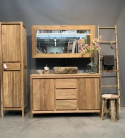 Teakhouten badkamer meubel minimalistisch