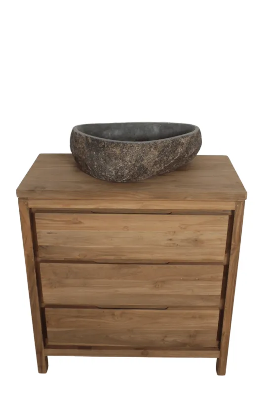 Teakhouten badkamer meubel minimalistisch