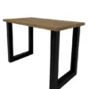 Teak houten bartafel met metalen poten