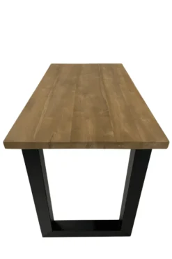 Teak houten bartafel met metalen poten