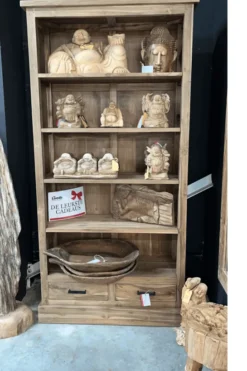 Teakhouten Boekenkast
