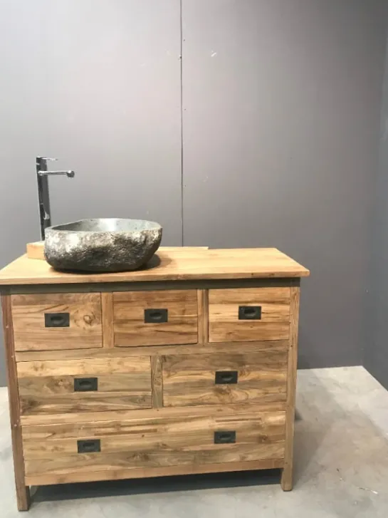 Teakhouten commode