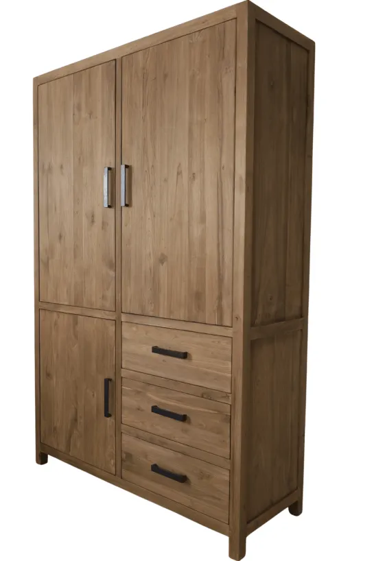 Teakhouten Dichte Opbergkast 140 cm
