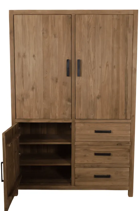 Teakhouten Dichte Opbergkast 140 cm