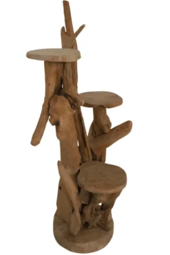 Teak Houten Display Etagère 60x60x120 cm