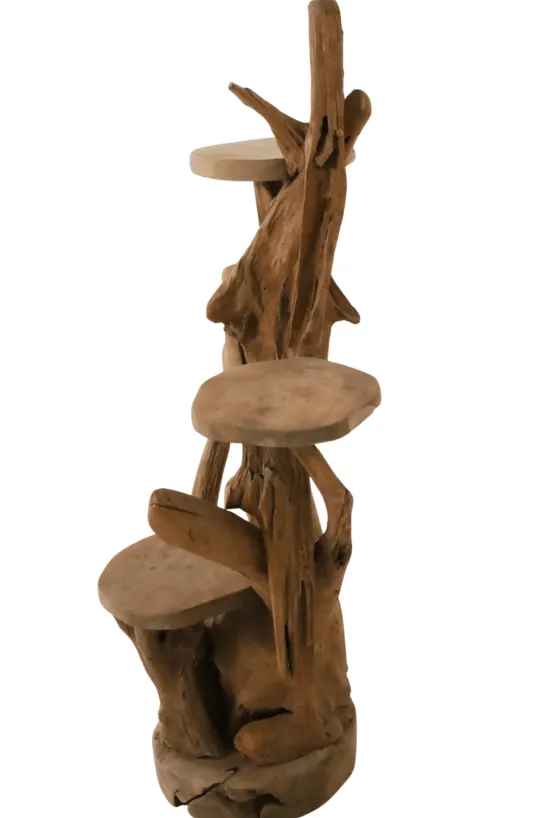 Teak Houten Display Etagère 60x60x120 cm