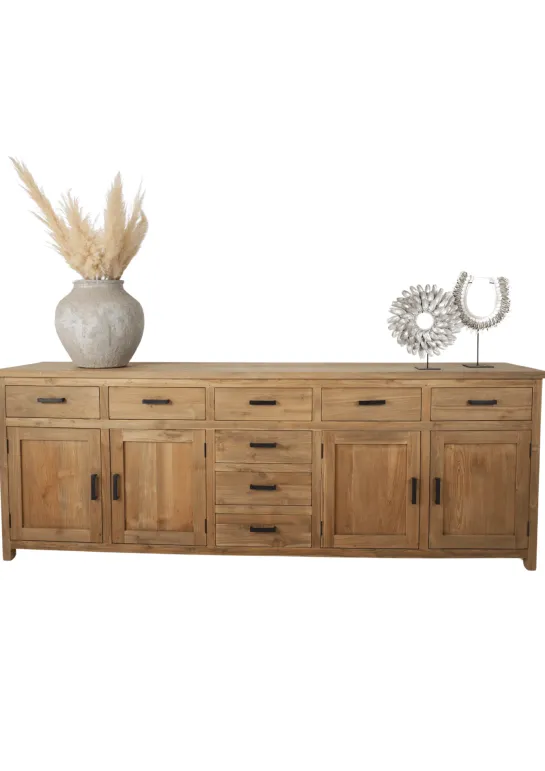 Teak houten dressoir 250 cm