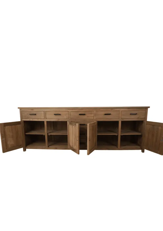 Teak houten dressoir 250 cm