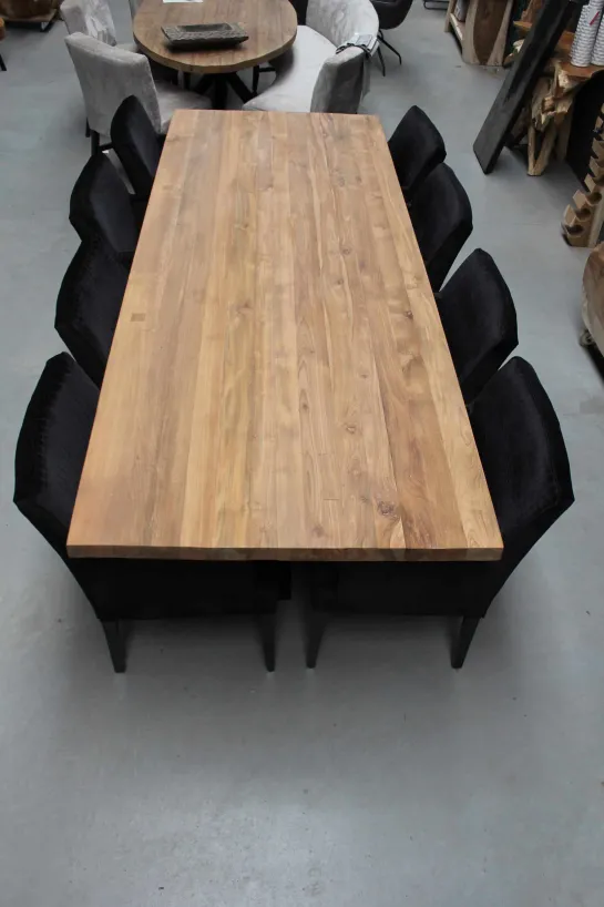 Teak houten eettafel 300 cm