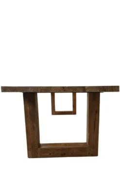 Teak houten eettafel met U poten