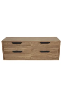 Teak houten Hangend badkamermeubel 140 cm