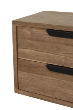 Teak houten Hangend badkamermeubel 140 cm
