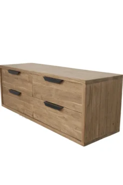 Teak houten Hangend badkamermeubel 140 cm