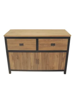 Teakhouten Industrieel badkamermeubel 120 cm