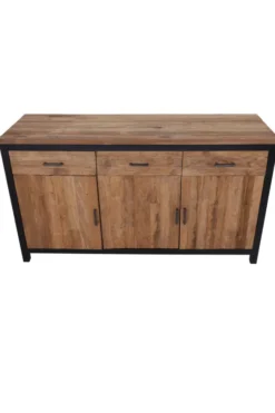 Teak houten industrieel dressoir