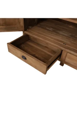 Teakhouten Klassieke Kledingkast met Planken 160 cm