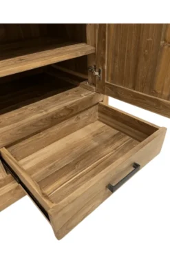 Teak houten kledingkast (demontable