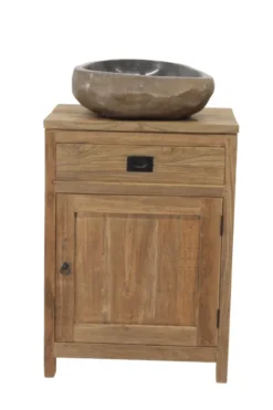 Teak houten Klein badkamer kastje