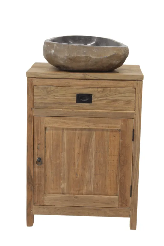 Teak houten Klein badkamer kastje