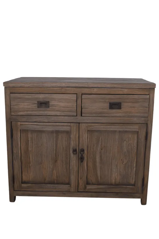 Teak houten klein dressoir 1 meter