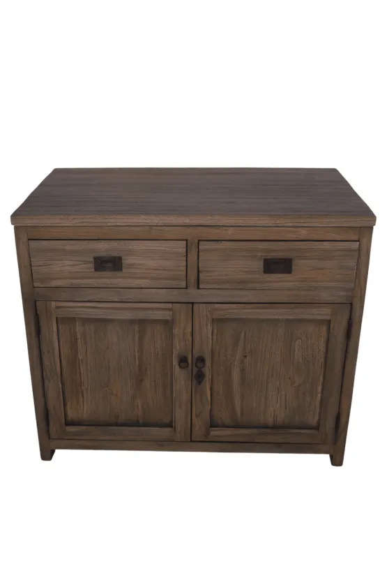 Teak houten klein dressoir 1 meter