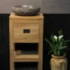 Teakhouten klein toiletkastje