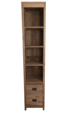 Teakhouten kolomkast voor in de badkamer