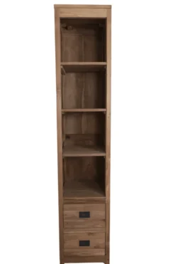 Teakhouten kolomkast voor in de badkamer