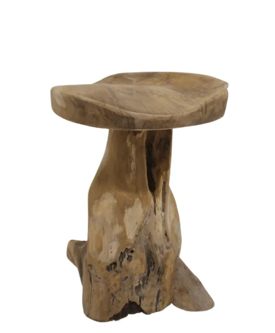 Teak houten krukje