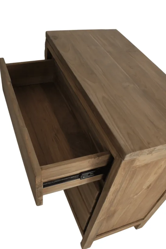Teakhouten Ladekast 80x45x85h