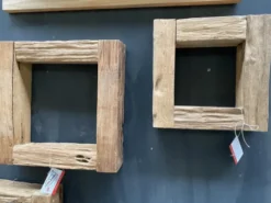 Teakhouten lijst/ kubus