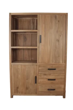 Teakhouten opbergkast (block kast)