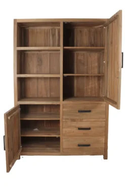 Teakhouten opbergkast (block kast)